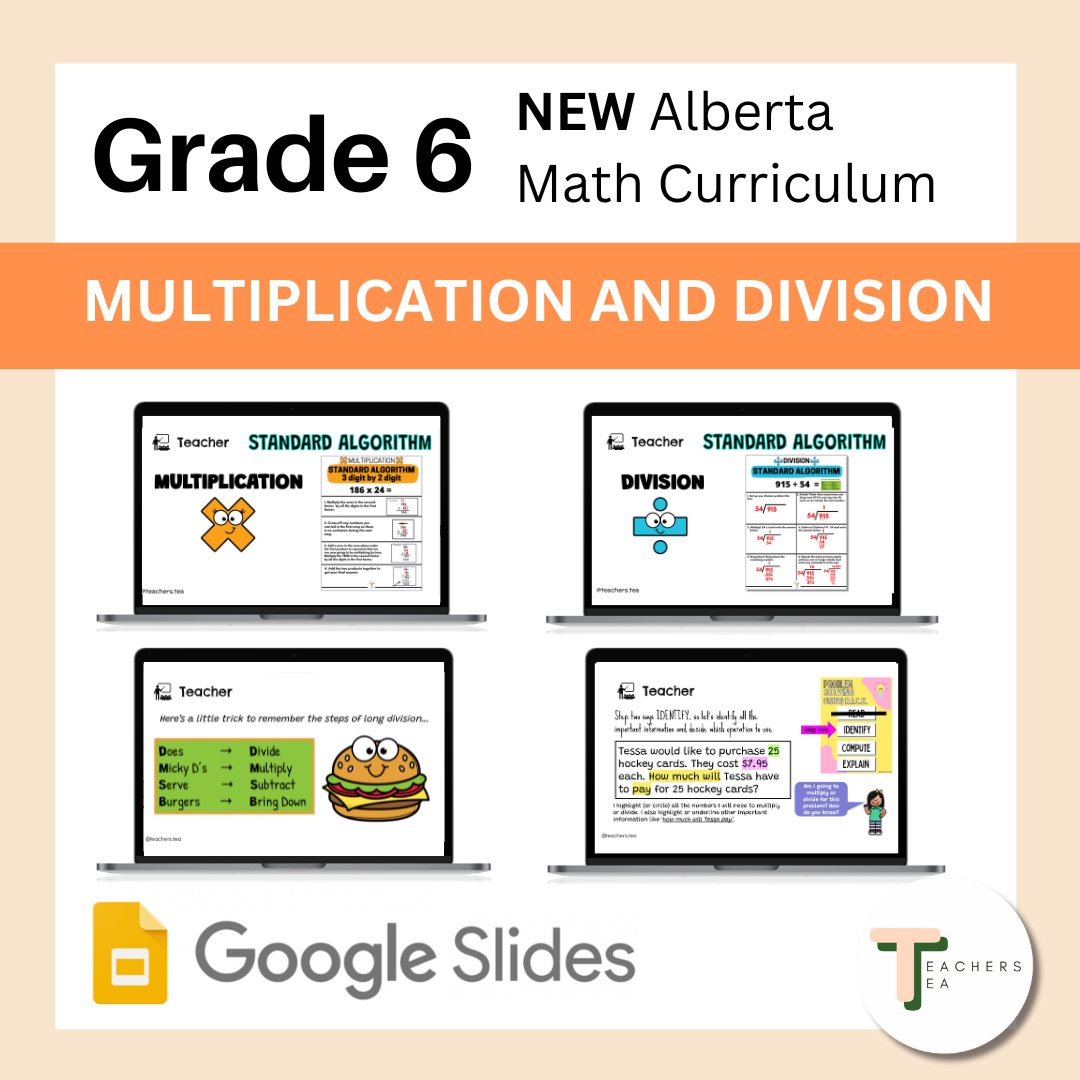 Alberta Grade 6 New Math Curriculum - NUMBERS - Multiplication and Division