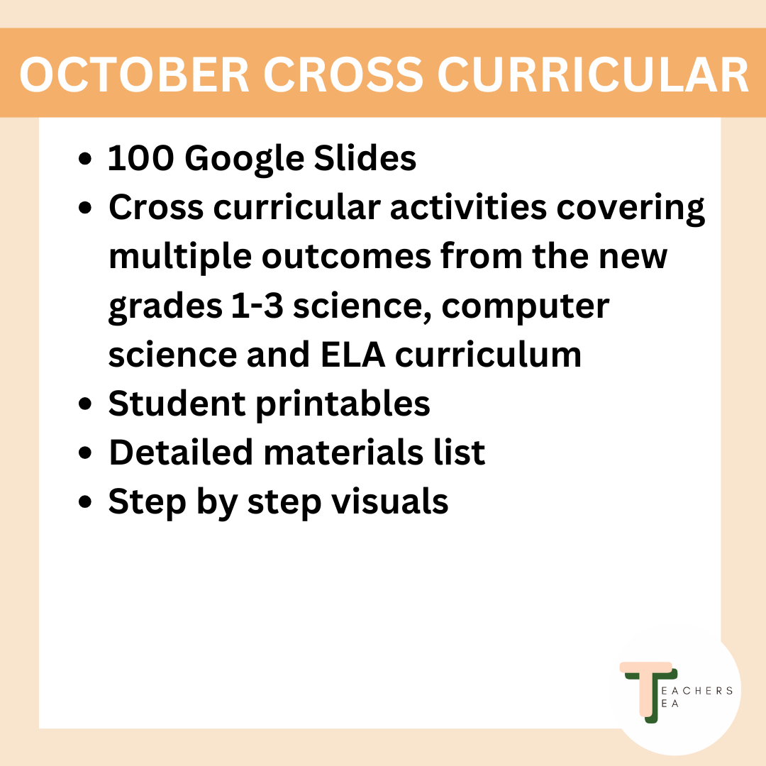 October/Halloween STEM & Cross-Curricular Activities - Alberta Curriculum
