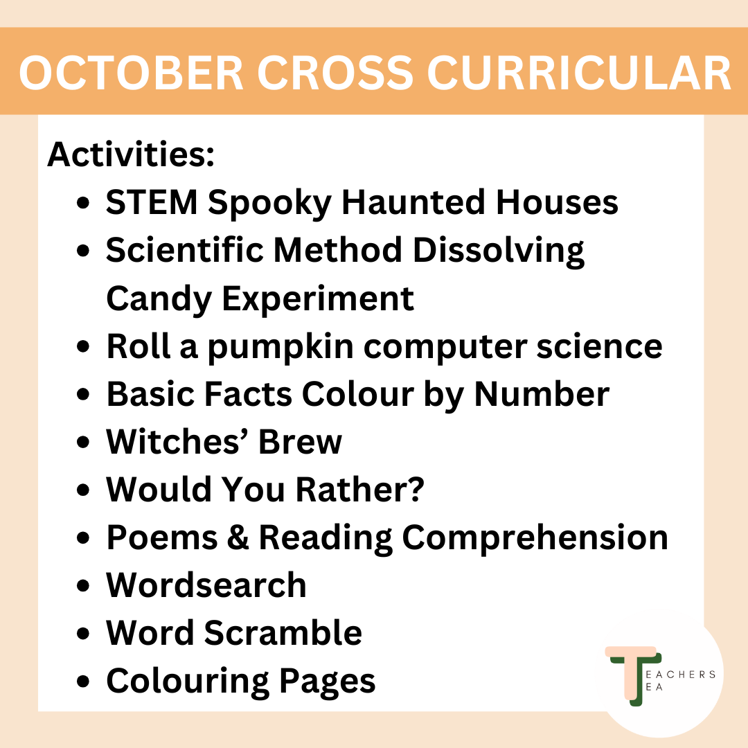 October/Halloween STEM & Cross-Curricular Activities - Alberta Curriculum