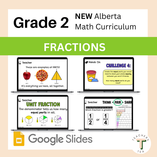 Grade 2 - Math - Fractions - Google Slides Complete Unit