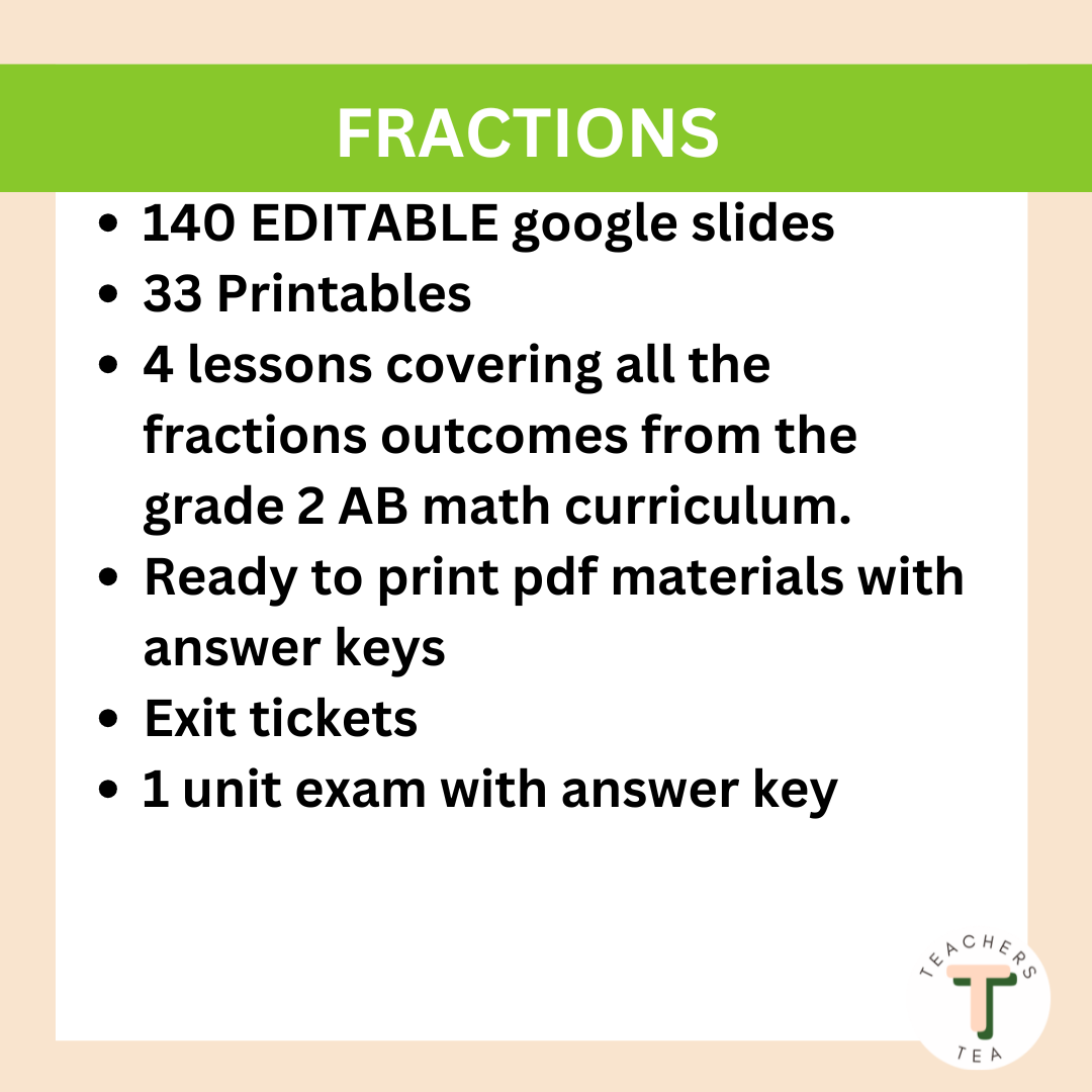 Grade 2 - Math - Fractions - Google Slides Complete Unit