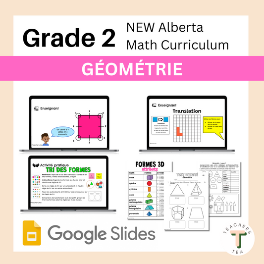 FRENCH Grade 2 Math- Geometry