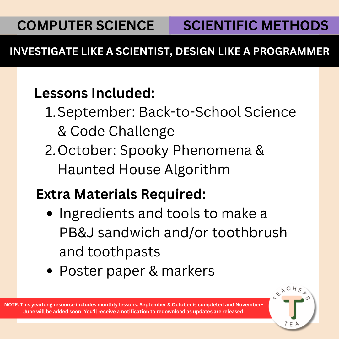 Alberta Grade 5 New Science Curriculum - Computer Science & Scientific Methods