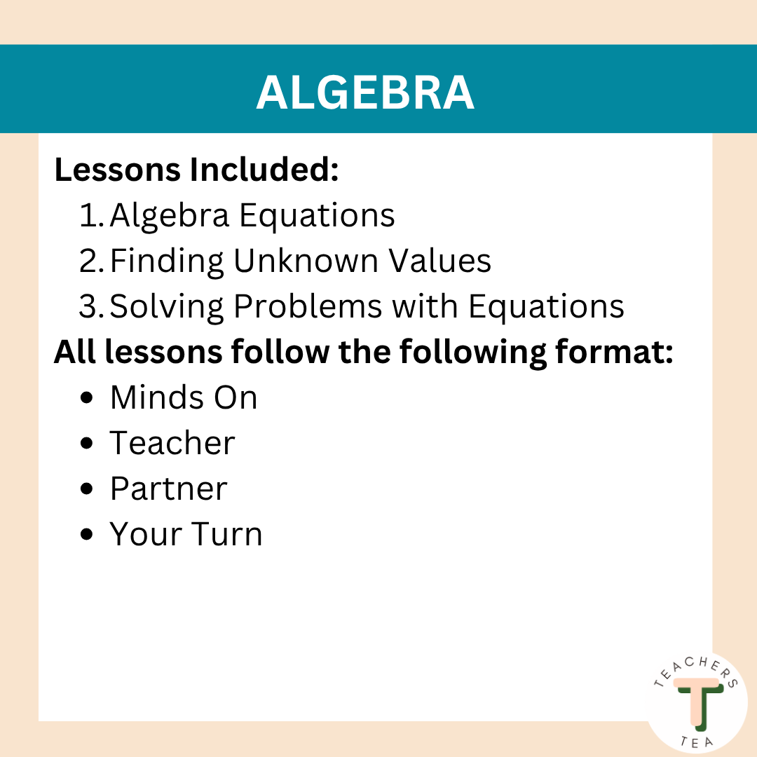 Alberta Grade 3 Math- Algebra - Google Slides COMPLETE UNIT