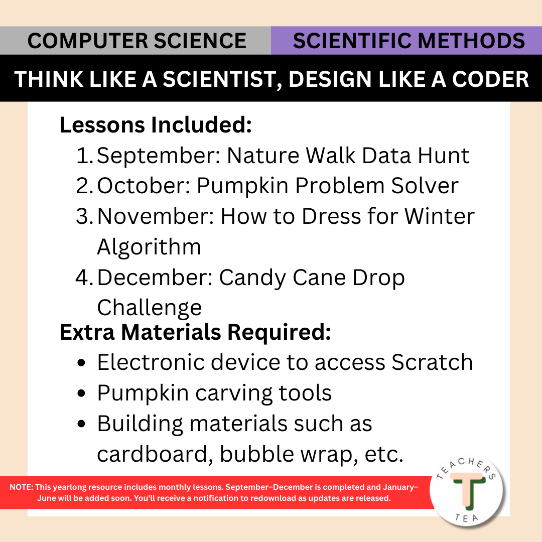 Alberta Grade 4 New Science Curriculum - Computer Science & Scientific Methods