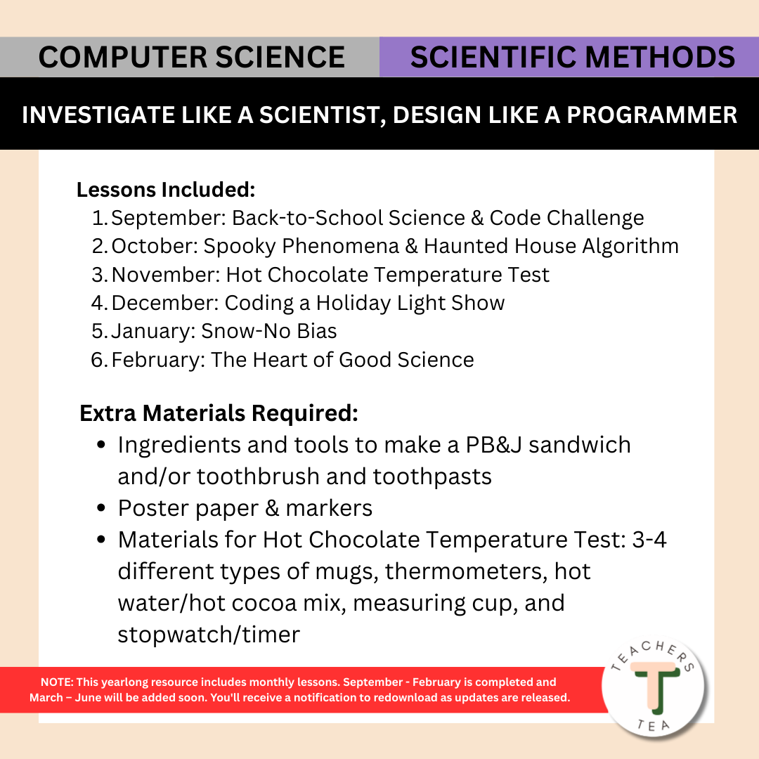 Alberta Grade 5 New Science Curriculum - Computer Science & Scientific Methods