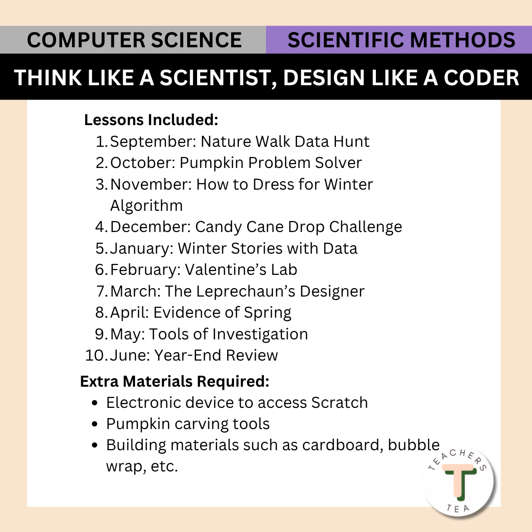 Alberta Grade 4 New Science Curriculum - Computer Science & Scientific Methods