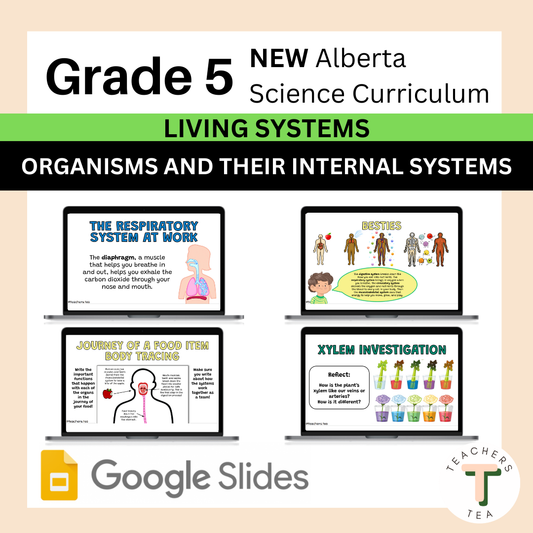 Alberta Grade 5 New Science - LIVING SYSTEMS - Organisms & Internal Systems