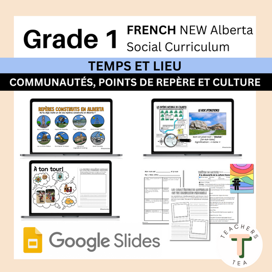 FRENCH Alberta Grade 1 New Social Curriculum - Time and Place