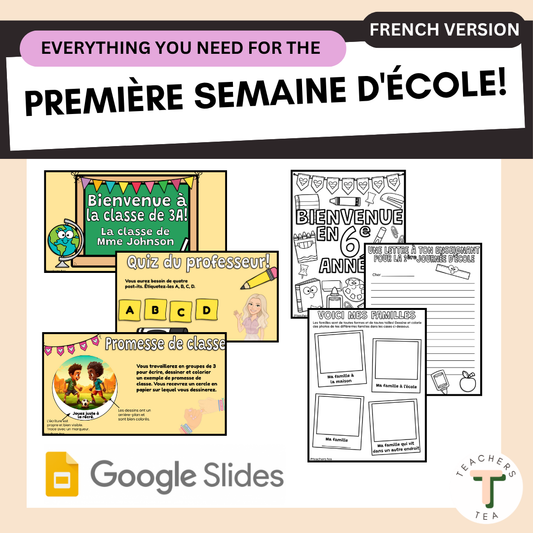 FRENCH - First Week Of School - Everything You need!