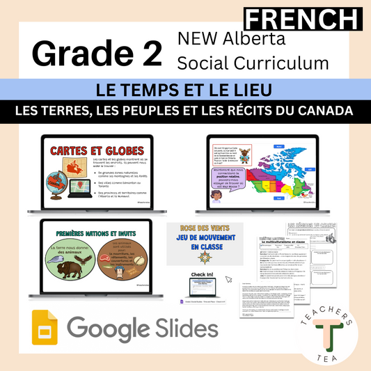FRENCH - Alberta Grade 2 New Social Curriculum - Time and Place