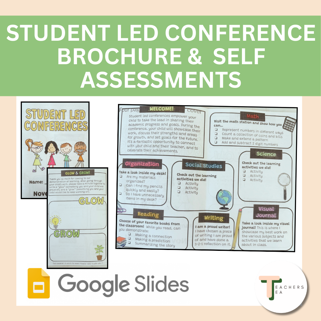 Customizable Student-Led Conference Booklet