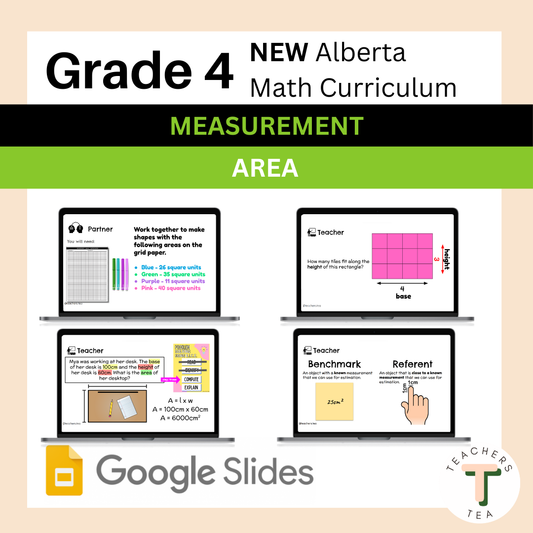 Alberta Grade 4 Math - MEASUREMENT - Area