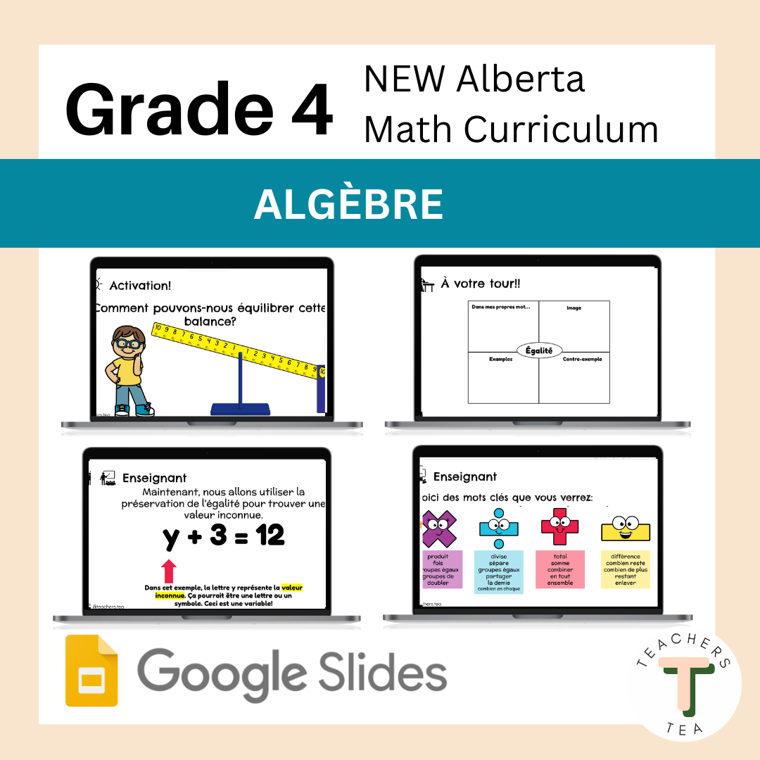 Alberta Grade 4 Math FRENCH - Algebra