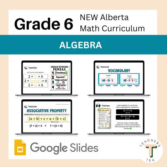 Alberta Grade 6 New Math Curriculum - Algebra
