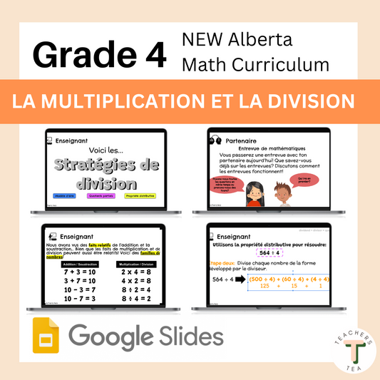 Alberta FRENCH Grade 4 New Math Curriculum - Multiplication and Division