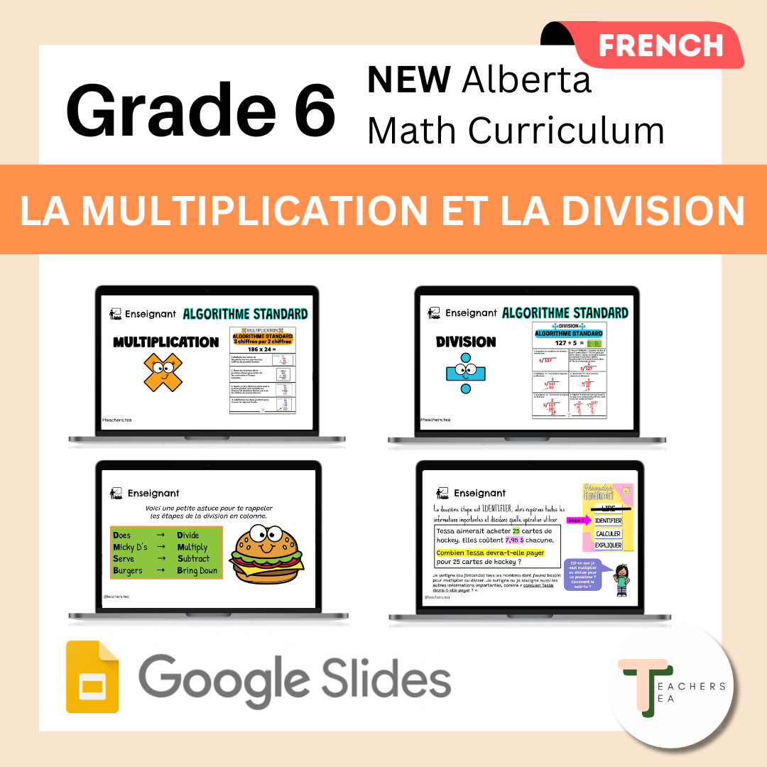 FRENCH - Alberta Grade 6 Math - Multiplication and Division