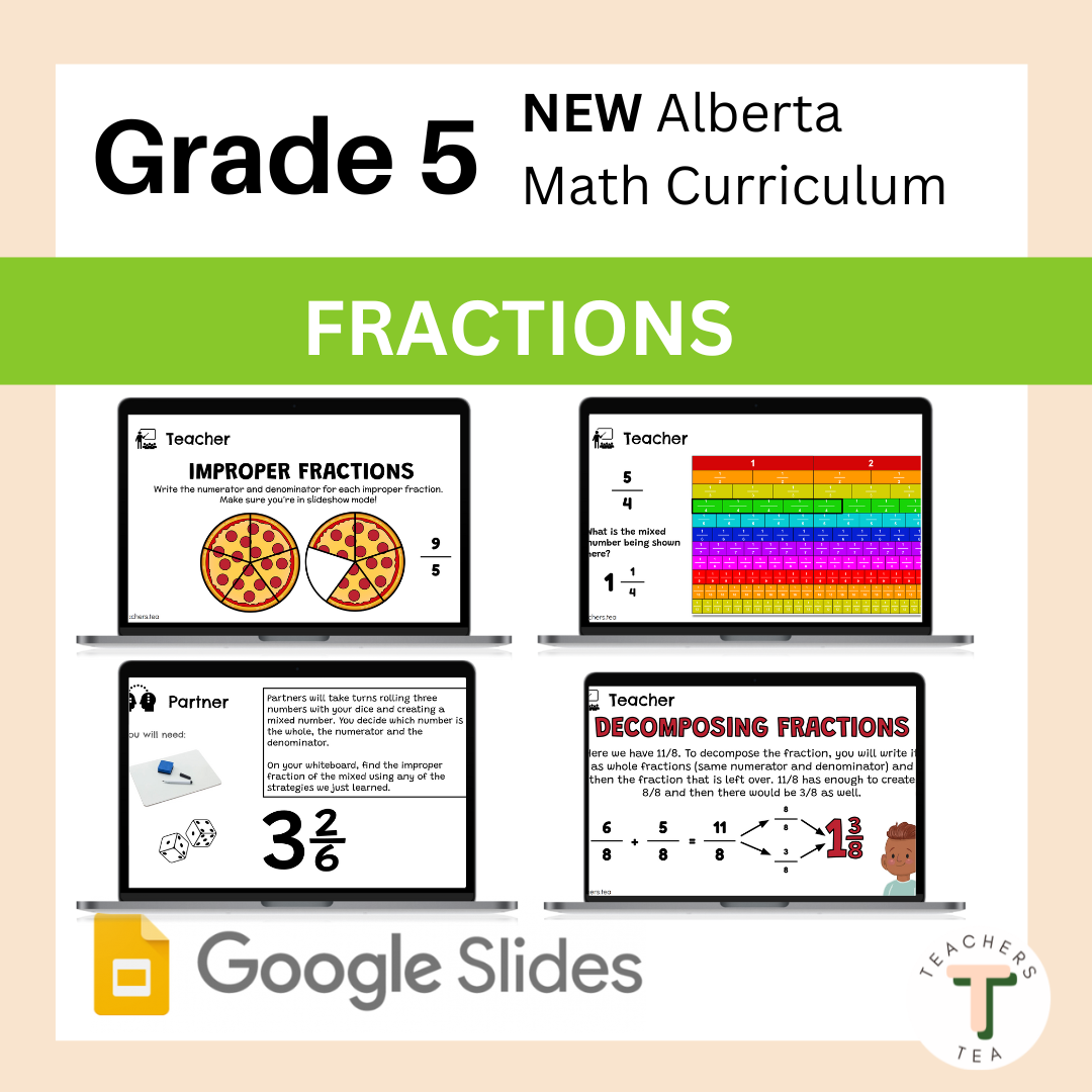 Alberta Grade 5 New Math Curriculum - NUMBERS - Fractions