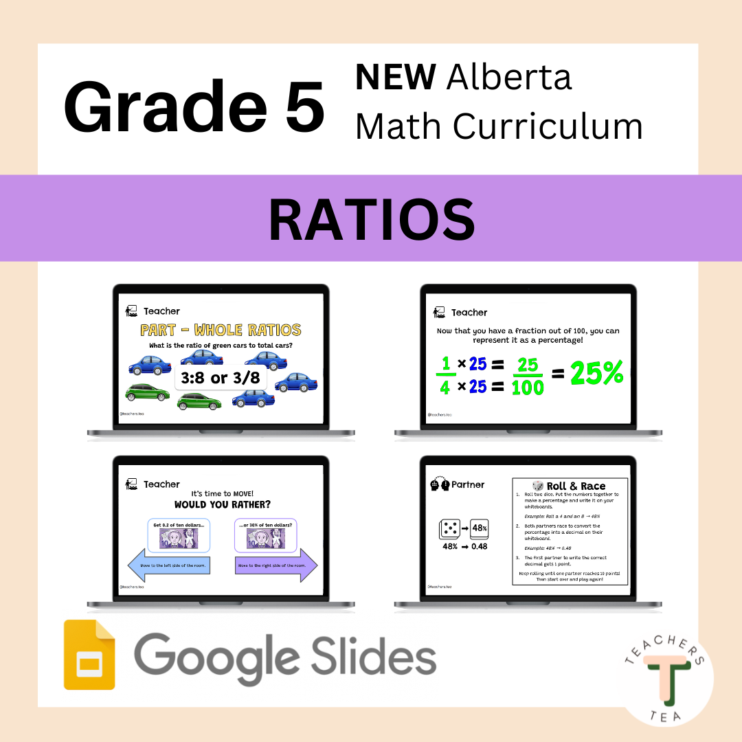 Alberta Grade 5 New Math Curriculum - NUMBERS - Ratios