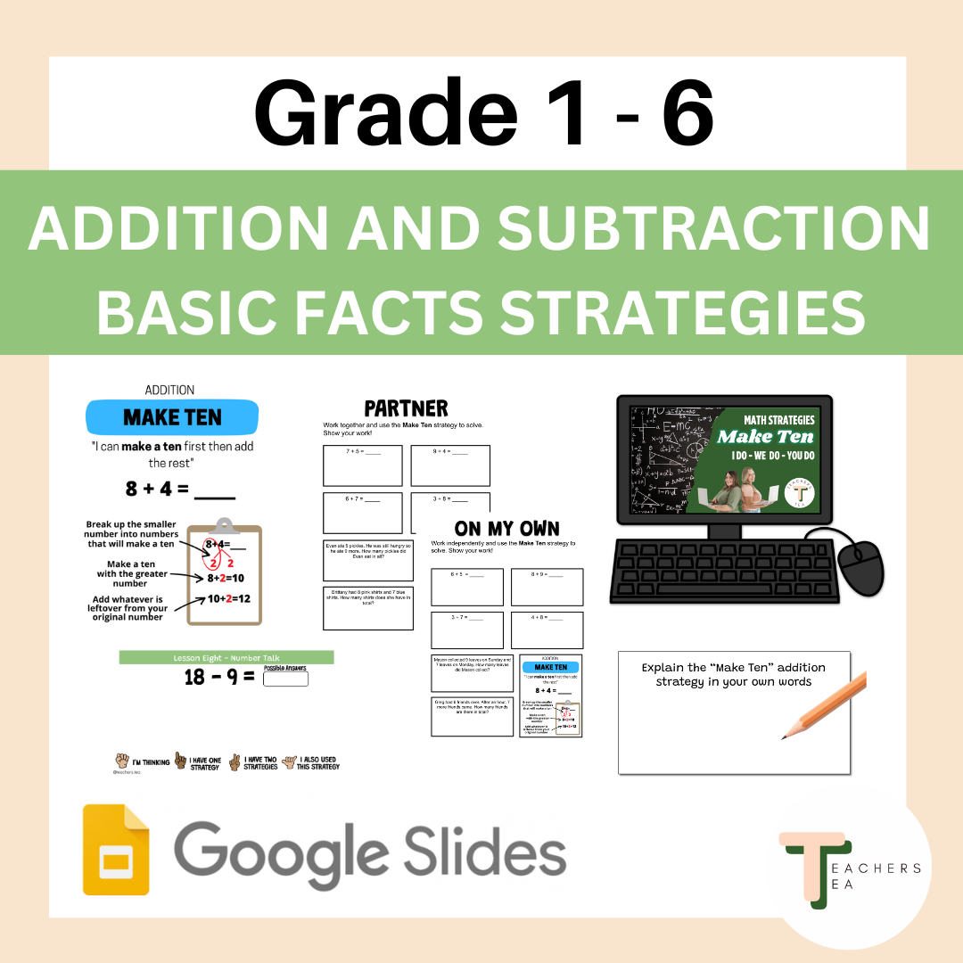 Addition and Subtraction Basic Facts Strategies