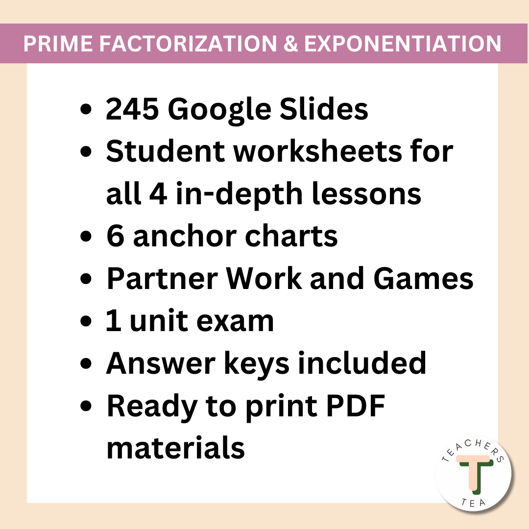 Alberta Grade 6 New Math Curriculum - NUMBERS - Prime Factorization & Exponentiation