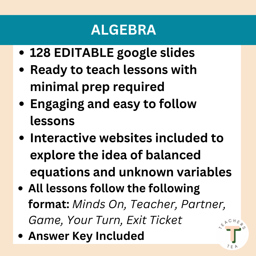 Alberta Grade 4 Math - Algebra