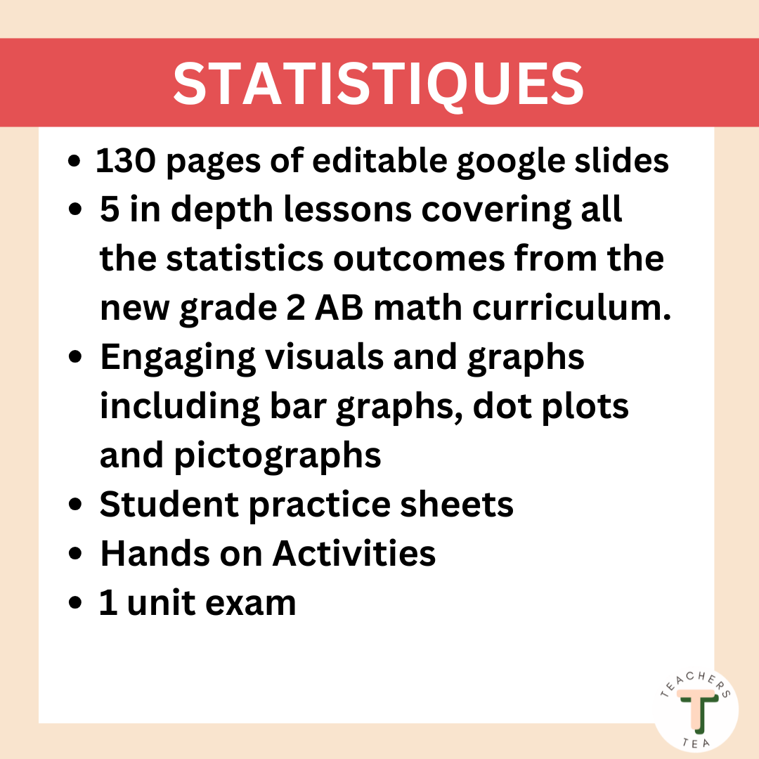 FRENCH - Grade 2 Math - Statistics