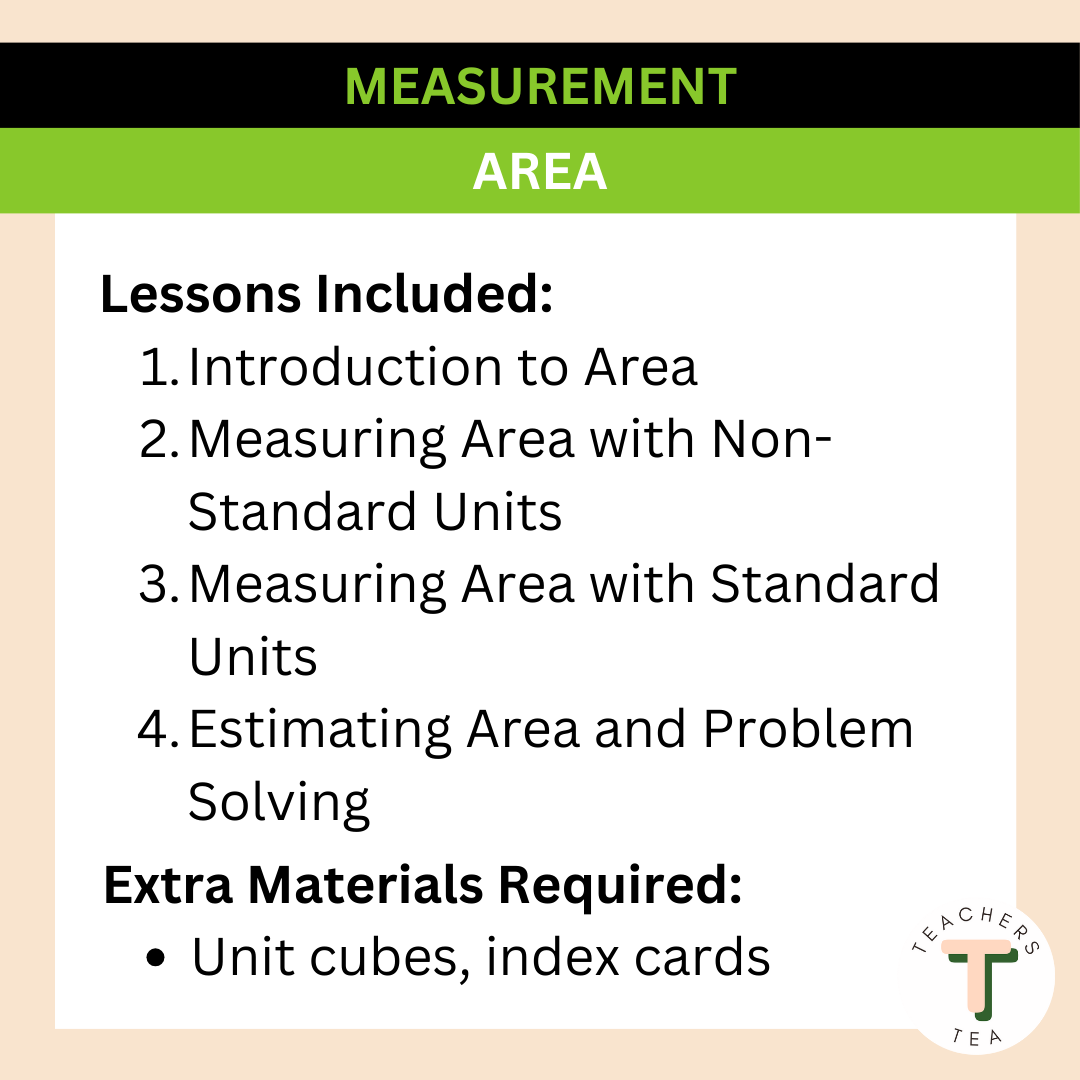 Alberta Grade 4 Math - MEASUREMENT - Area