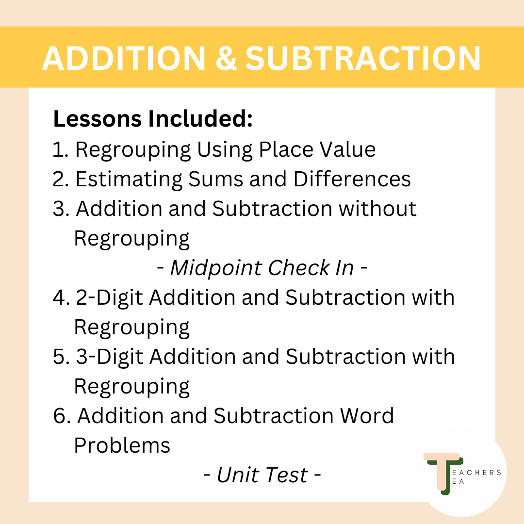 Alberta Grade 3 Math - Addition and Subtraction - Google Slides COMPLETE UNIT