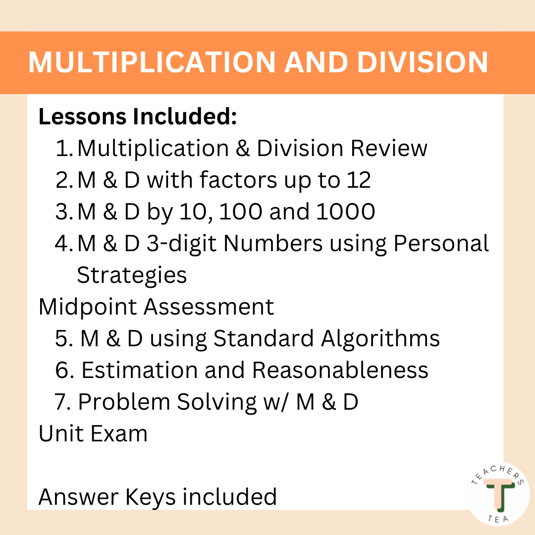 Alberta FRENCH Grade 4 New Math Curriculum - Multiplication and Division