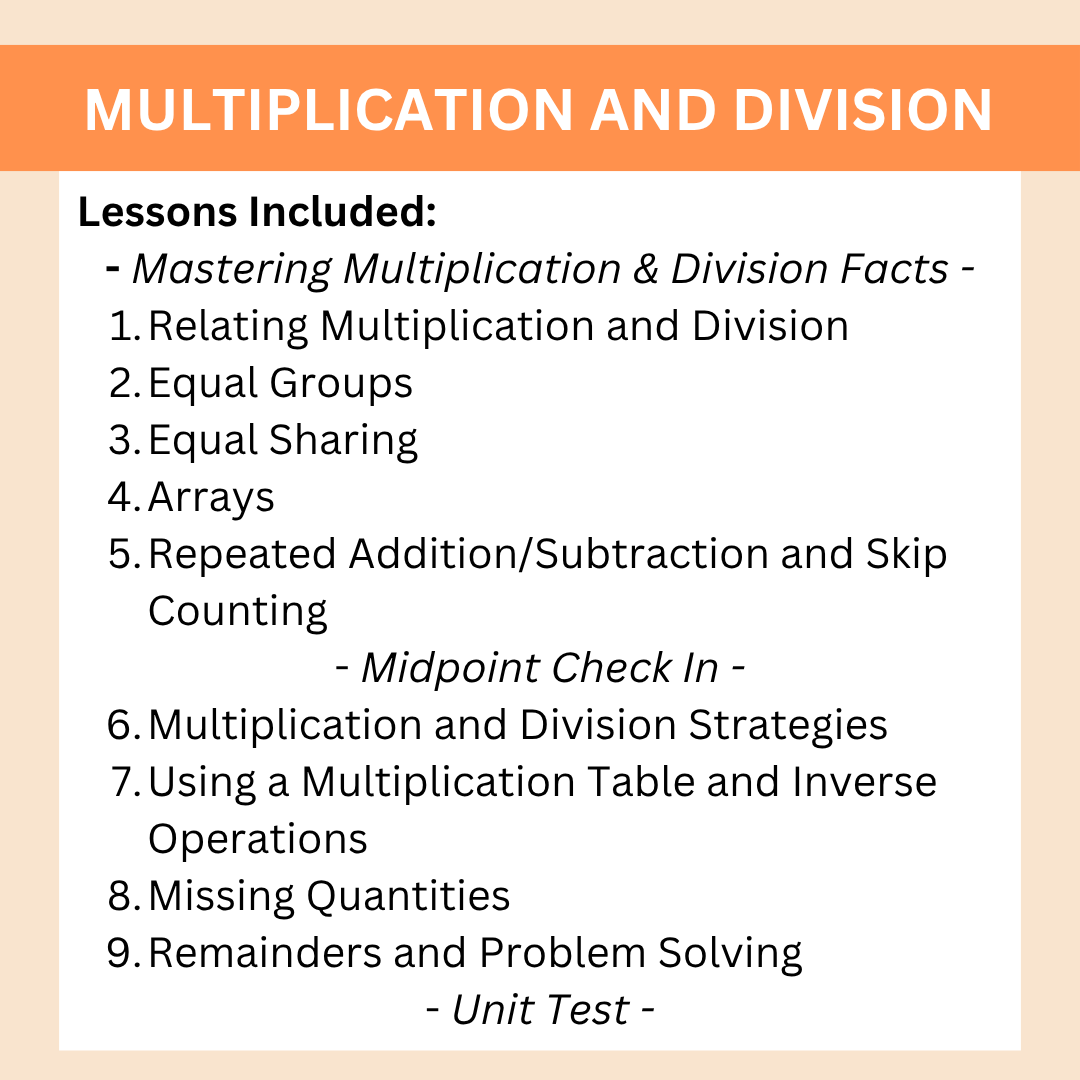Alberta Grade 3 Math - Multiplication and Division - Google Slides COMPLETE UNIT