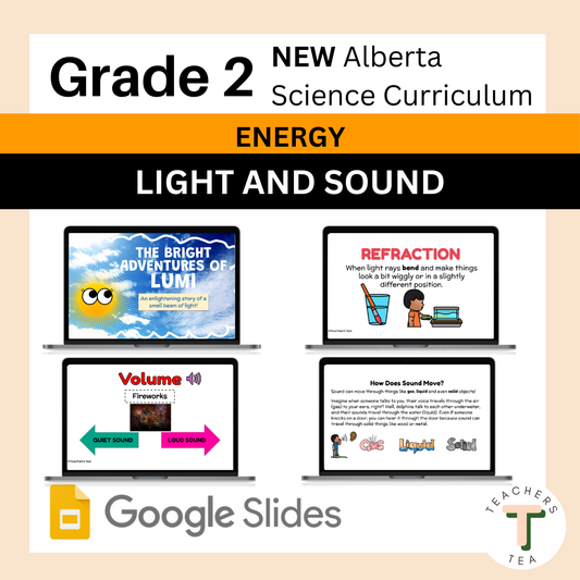 Alberta Grade 2 New Science Curriculum - ENERGY - Light and Sound