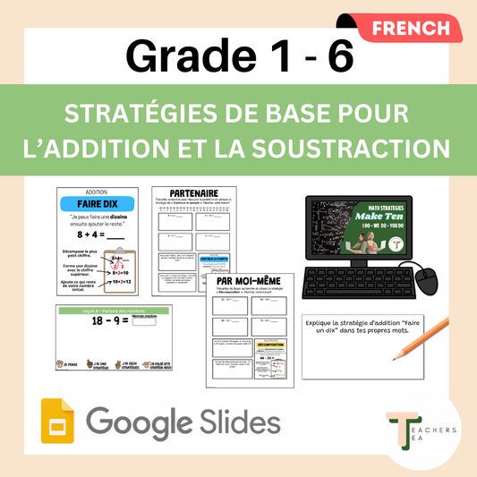 Addition and Subtraction Basic Facts Strategies - FRENCH