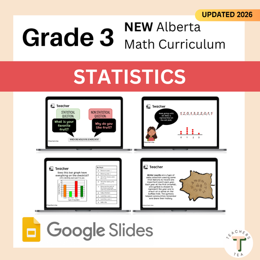 Alberta Grade 3 Math - Statistics - Google Slides COMPLETE UNIT