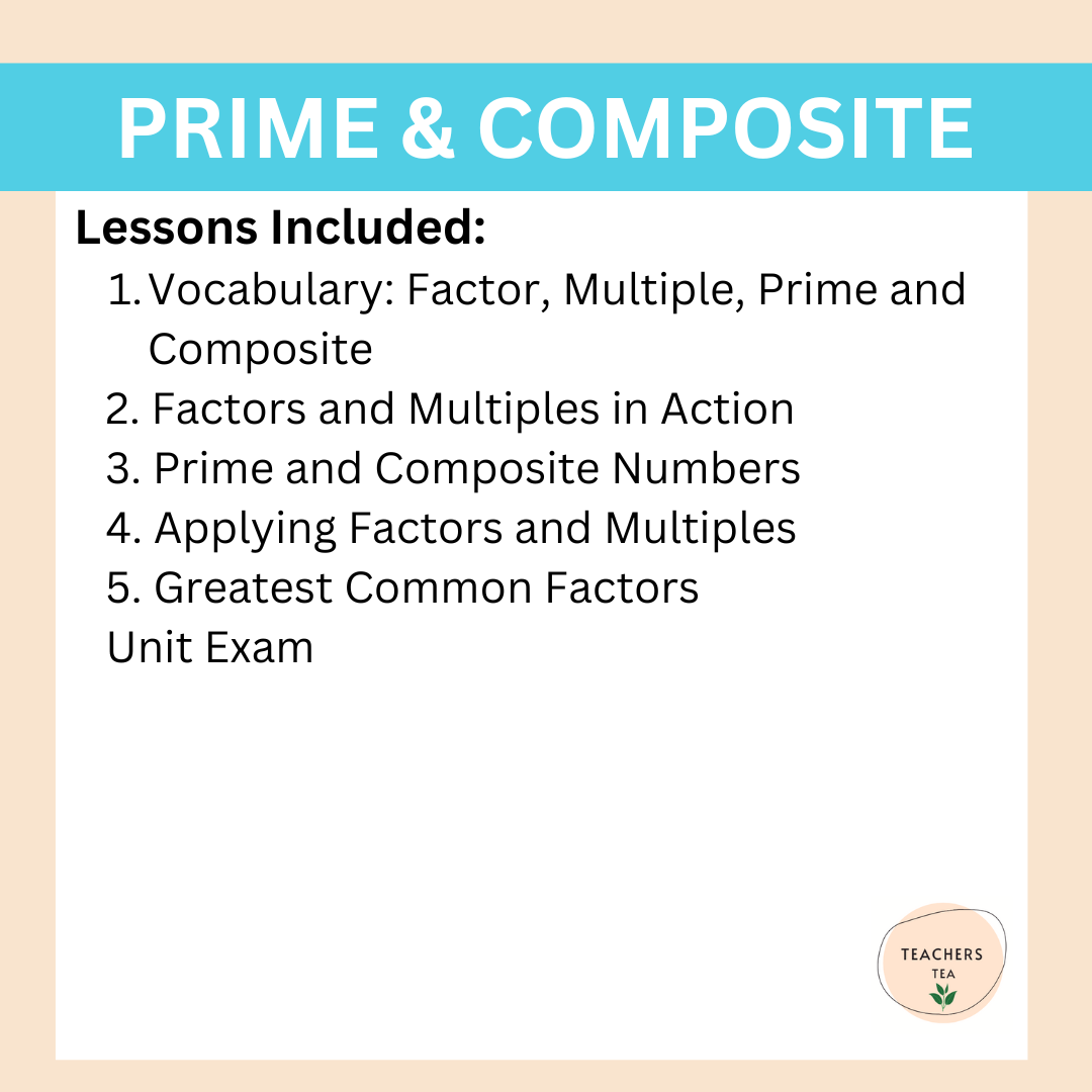 Alberta Grade 4 Math - Prime and Composite Numbers- Google Slides COMPLETE UNIT