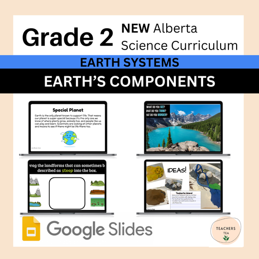 Alberta Grade 2 New Science Curriculum - EARTH SYSTEMS - Earth's Components