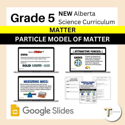 Alberta Grade 5 New Science Curriculum - MATTER - Particle Model & States of Matter