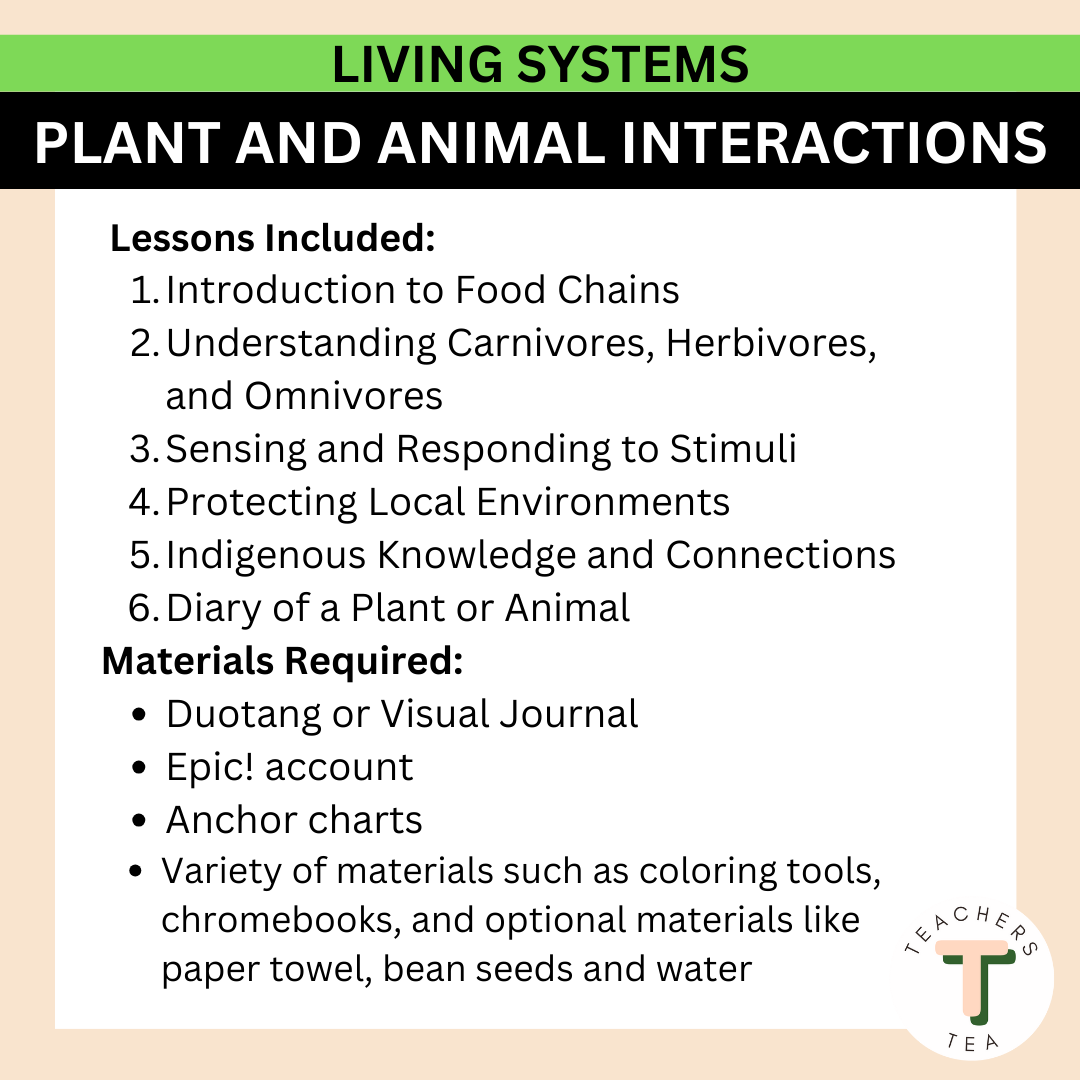 Alberta Grade 3 New Science - LIVING SYSTEMS - Plant and Animal Growth