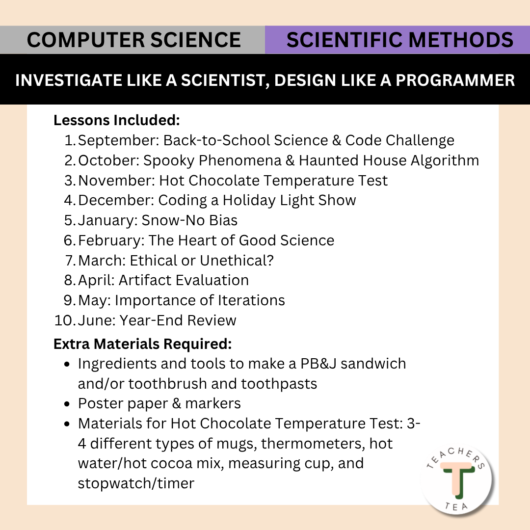 Alberta Grade 5 New Science Curriculum - Computer Science & Scientific Methods