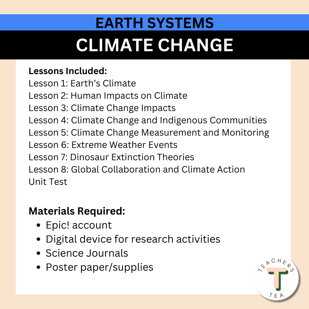 Alberta Grade 6 New Science Curriculum - EARTH SYSTEMS - Climate Change