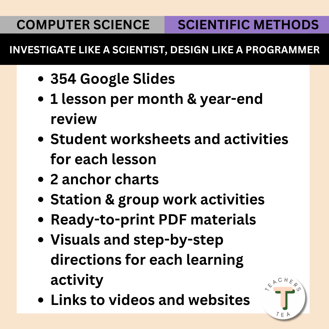 Alberta Grade 5 New Science Curriculum - Computer Science & Scientific Methods