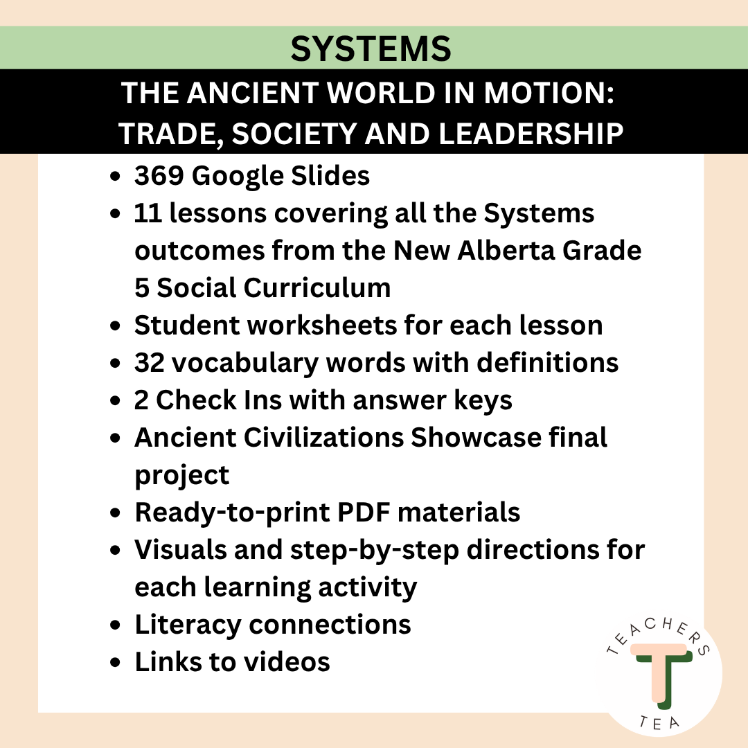 Alberta Grade 5 New Social Curriculum - Systems