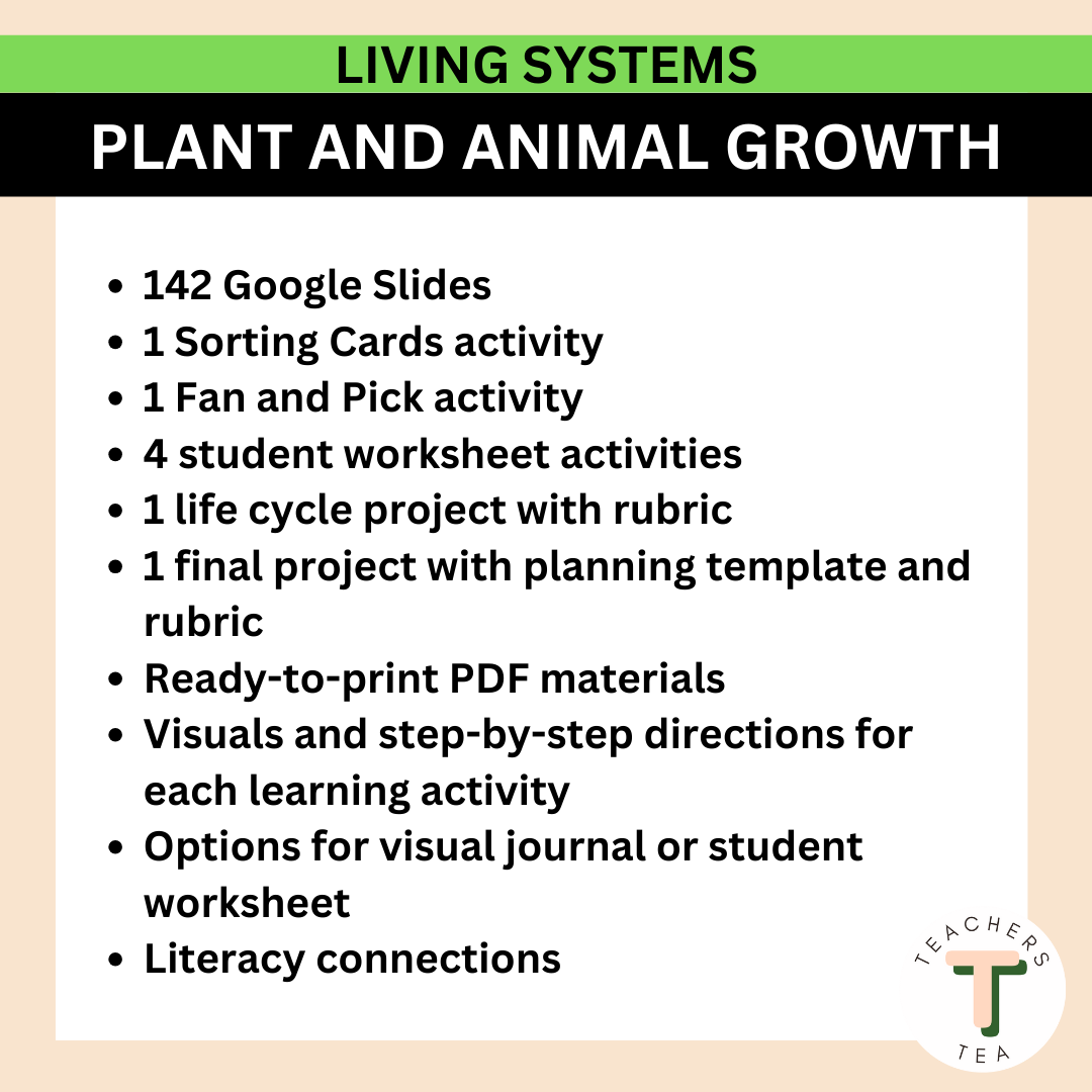 Alberta Grade 2 New Science - LIVING SYSTEMS - Plant and Animal Growth