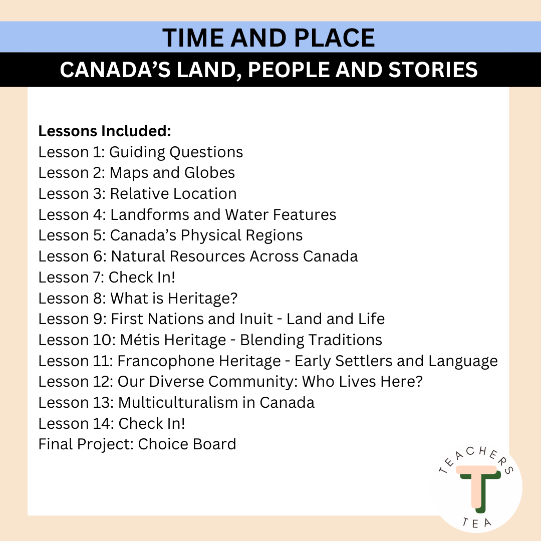 Alberta Grade 2 New Social Curriculum - Time and Place