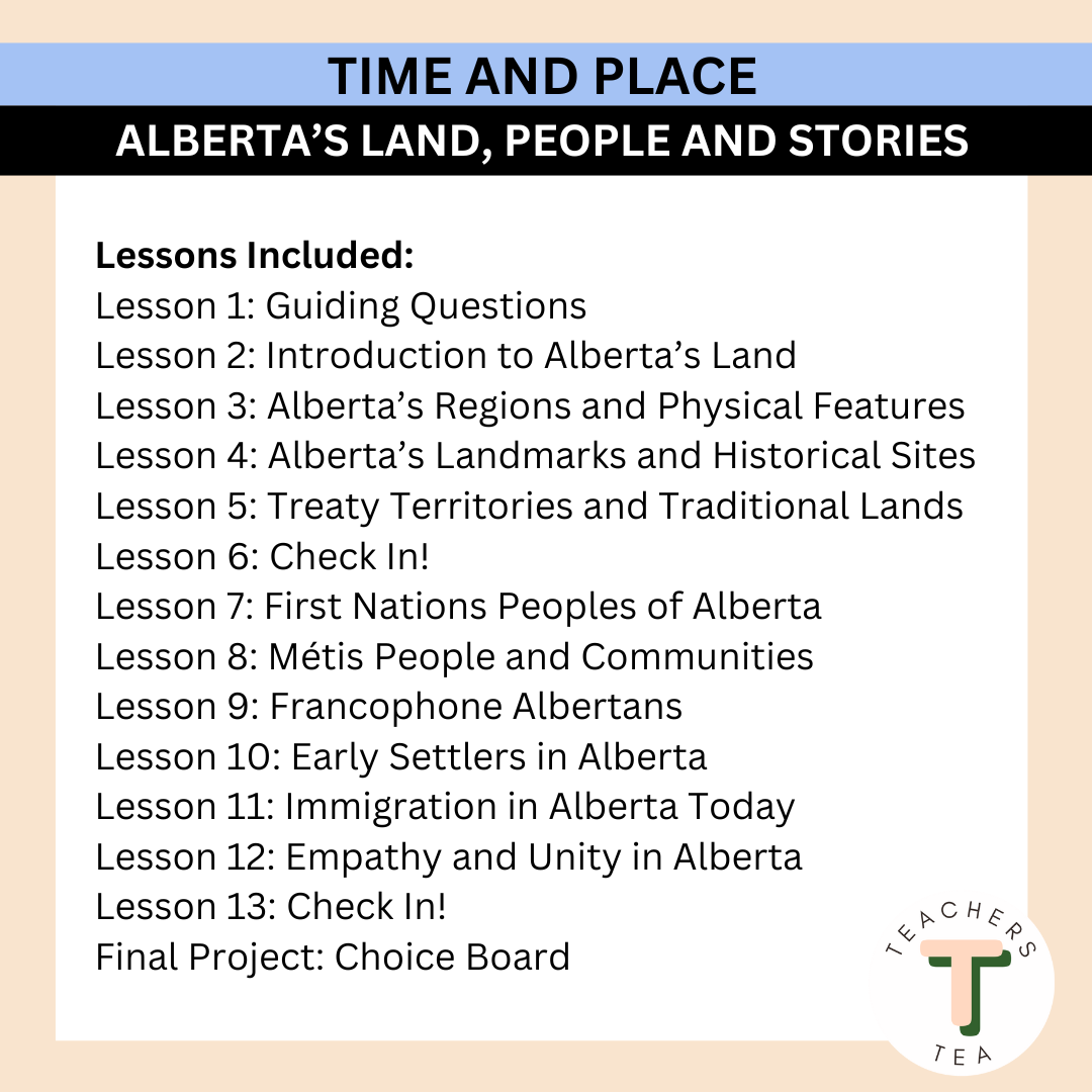 Alberta Grade 3 New Social Curriculum - Time and Place