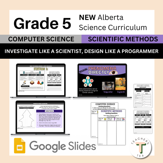 Alberta Grade 5 New Science Curriculum - Computer Science & Scientific Methods