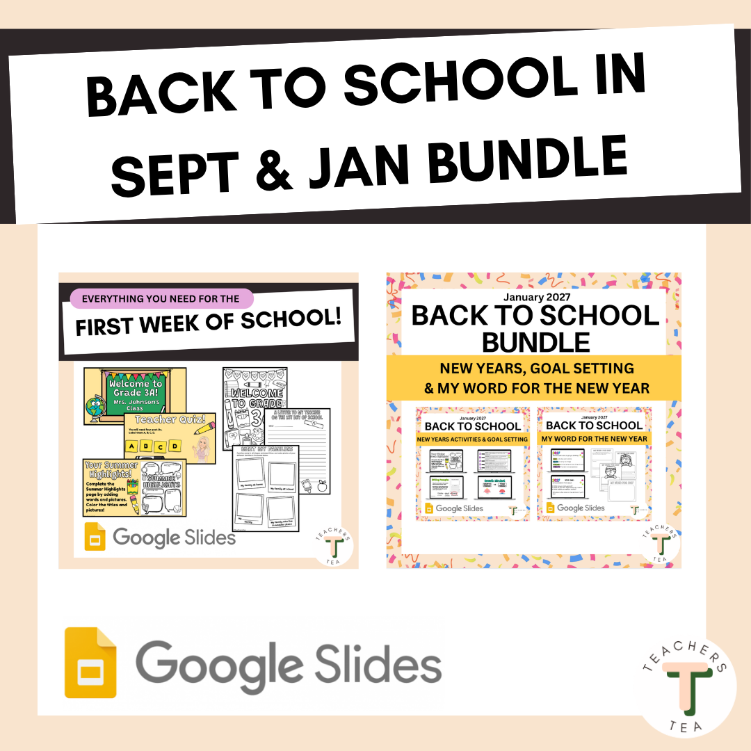 Back to School in September and January BUNDLE