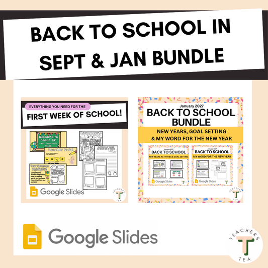 Back to School in September and January BUNDLE