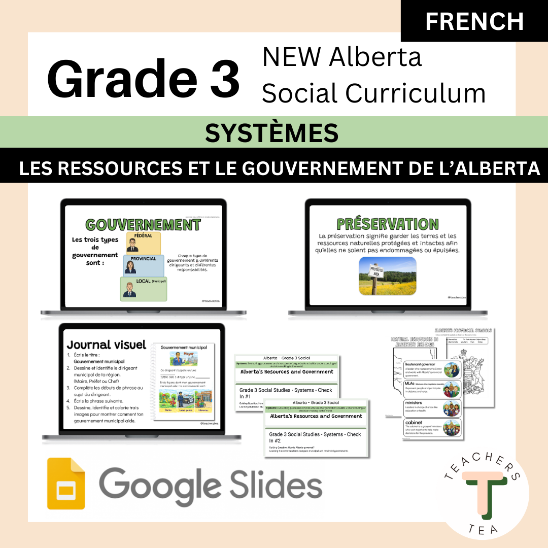 Alberta Grade 3 FRENCH New Social Curriculum - Systems