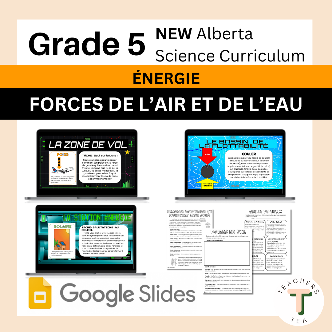 Alberta Grade 5 New Science FRENCH - ENERGY - Air and Water Forces